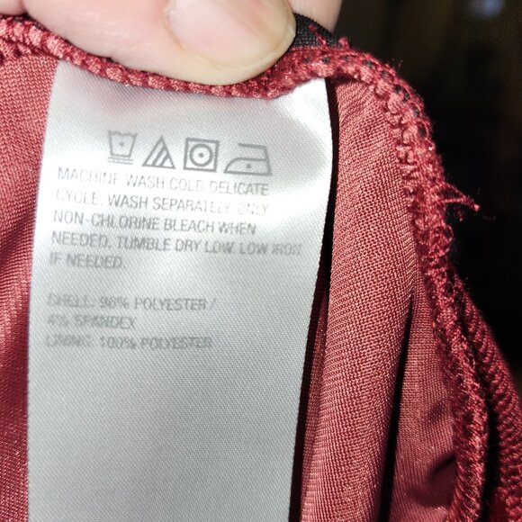 BEAUTFUL by Lawrence Zarian Stretch Velvety Sequin Tunic Cranberry - Picture 13 of 15